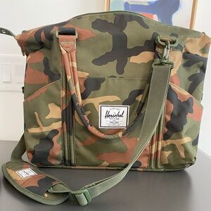 Herschel camo diaper bag
